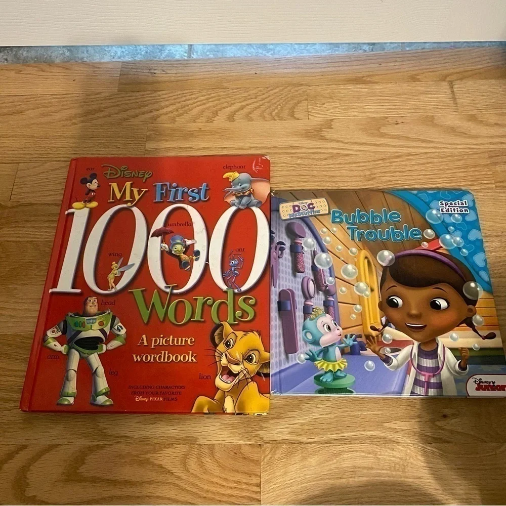 Disney My First 1000 Words Hardcover Book Doc Mcstuffins Bubble Trouble